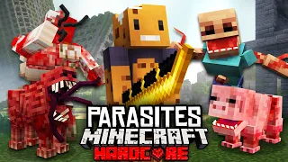 I Survived 100 Days in an EVOLVED PARASITE WORLD in Minecraft Hardcore [MOVIE]