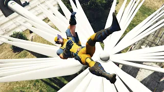 GTA 5 Random And Funny Fails #36 - (Wolverine - Epic Explosions And Windmills Fails)