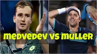 Daniil Medvedev vs Gilles Muller | Highlights