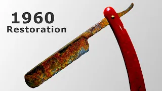 Реставрация опасной бритвы | Straight razor restoration | 1960