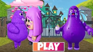 SECRET LOVE | BABY POLLY FALL IN LOVE WITH BABY GRIMACE SHAKE FULL GAMEPLAY (OBBY) #roblox #obby