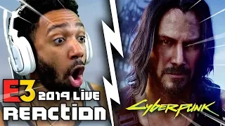 Keanu REVEAL? Cyberpunk 2077 LIVE REACTION [E3 2019] | runJDrun