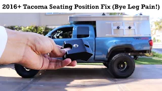 HOW TO MAKE YOUR 3RD GEN TACOMA SEATS MORE COMFORTABLE!!!