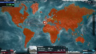 Speedrun Plague Inc: Evolved Any% - Neurax Worm - 1:24 (Former WR)