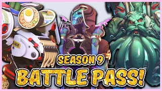 OVERWATCH 2 SEASON 9 BATTLE PASS SKINS AND ITEMS