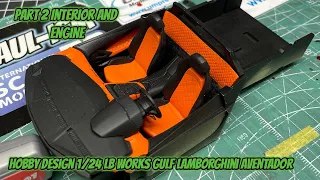 Part 2 - Hobby Design 1/24 LB Works Lamborghini Aventador (Gulf)