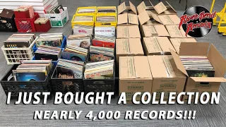 I just bought a 4,000 piece record collection!!