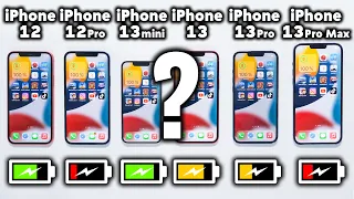 iPhone 13 mini vs 13 vs 13 Pro vs 13 Pro Max vs 12 vs 12 Pro: Battery test!