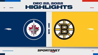 NHL Highlights | Jets vs. Bruins - December 22, 2022