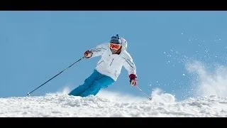 Harald Harb, Arcing Wide Skis,   95mm wide ski, on steeps.