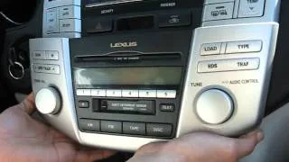 How to Remove Navigation Display / Radio CD Changer from Lexus RX330 RX350 for Repair.