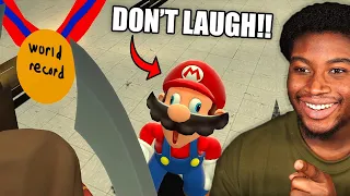 FUNNIEST FAILS! | Mario Attempts World Records!