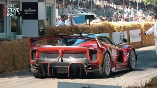 $4 Million Ferrari FXX K EVO screaming at Festival of Speed! - V12 Engine PURE SOUND!