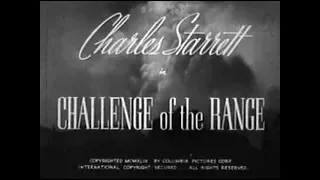 The Durango Kid - Challenge Of The Range - Charles Starrett, Smiley Burnette