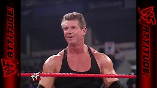 Mr. McMahon & Kurt Angle vs. Trish Stratus & The Rock | WWF RAW (2001) 1