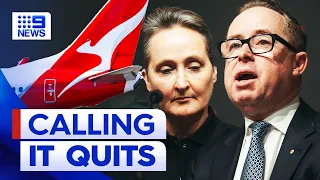 Qantas CEO Alan Joyce announces he'll step down immediately | 9 News Australia