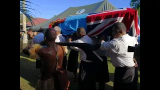 Body of Bau chief Ratu Joji Cakobau arrives in Bau