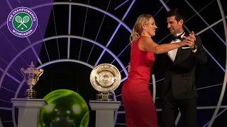 Novak Djokovic and Angelique Kerber dance at Champions' Dinner