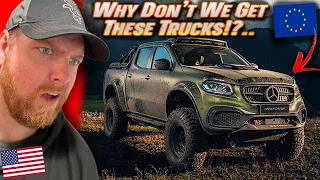 American Reacts to European Pick-up Trucks
