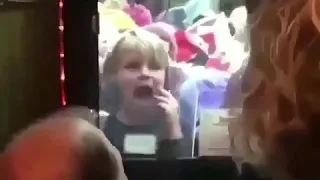 Kid gets stuck in claw machine