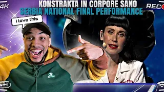 Konstrakta - In Corpore Sano - 🇷🇸 Serbia - National Final Performance - Eurovision 2022(REACTION