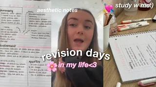 study with me | revision vlog & preparing for GCSEs 2022🤍