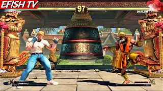 Final Fight Cody vs Dhalsim (Hardest AI) - Street Fighter V