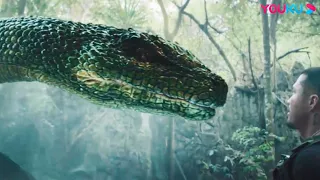 Can the expedition escape from death when a giant snake shows up? | Snake | YOUKU MONSTER MOVIE