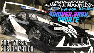 NFS Most Wanted: Pepega Edition - V2 Update Showcase | Car Types & Customization