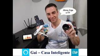 Controle Remoto Inteligente Wi-fi ligando Ar Condicionado e TV compatível com Alexa e Google Home