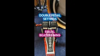 Balance both Beaters - Double Bass Drum Speed Pedal Settings