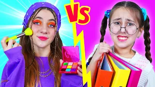 Chica Popular vs Nerd || Momentos divertidos e incómodos con amigos