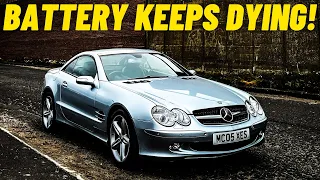 Mercedes SL350 R230 Electrical drain test and Battery tester