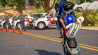 DANDO TRABALHO PARA POLICIA DE R1200 ROUBADA | GTA 5 MODS