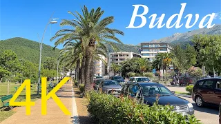 Budva Montenegro 🇲🇪 Walking through city 4K HDR Tour