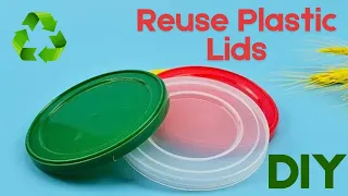 how to reuse plastic lids | DIY plastic recycling | best out of waste | DIY crafts | reuse ideas