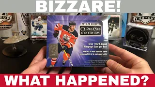 What happened here? Opening up a hobby box of 2019-20 O-Pee-Chee Platinum!