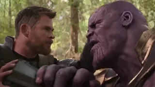 Thor vs Thanos DUBLADO HD  ( Vingadores  Guerra Infinita 2018)