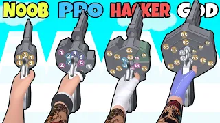 Muzzle Gun Gameplay Walkthrough iOS, Android NOOB vs PRO vs HACKER