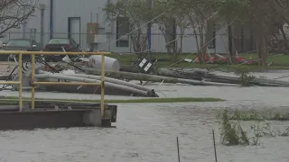 WATCH: Downed powerlines and flooded roadways in Jefferson Parish