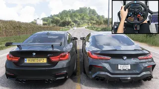 BMW M4 GTS & BMW M8 - Forza Horizon 5 | Logitech g29 gameplay