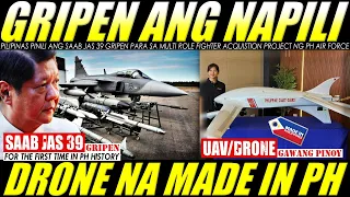 GRIPEN FIGHTER JET ANG NAPILI NG PILIPINAS, DRONE NA GAWA NG MGA PILIPINO IBINIGAY SA PH COAST GUARD