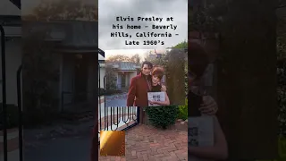 Elvis Presley in front of his home - Beverly Hills, CA - late 1960s #elvis#elvispresley#history#king