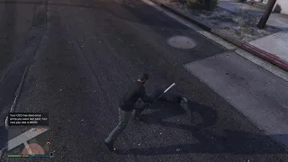 GTA V: Evil Halloween clown gets jumped