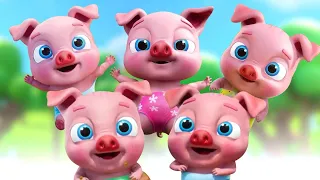 Five Little Piggies, Learn To Count and Kids Educational Rhymes