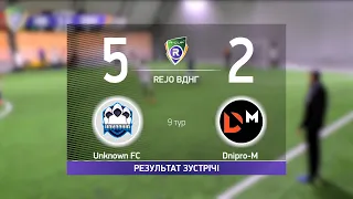 Обзор матча Unknown FC 5-2 Dnipro-M  Турнир по мини футболу в Киеве