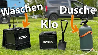 TOP 3 Lösungen für WASSER 💦 und TOILETTE im Minicamper DOKKER