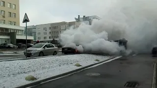 Пожар за торговым центром "Арена-Сити"