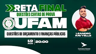 UFAM - Questões de Orçamento e Finanças Públicas - Reta Final