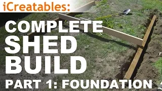 How to Build A Shed - Part 1 - The Shed Foundation